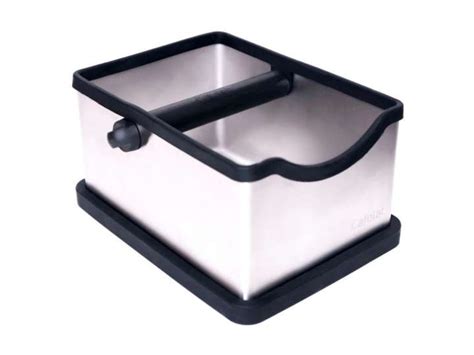 metal knock box|knock box for barista.